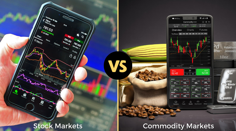 stock markets commodity markets